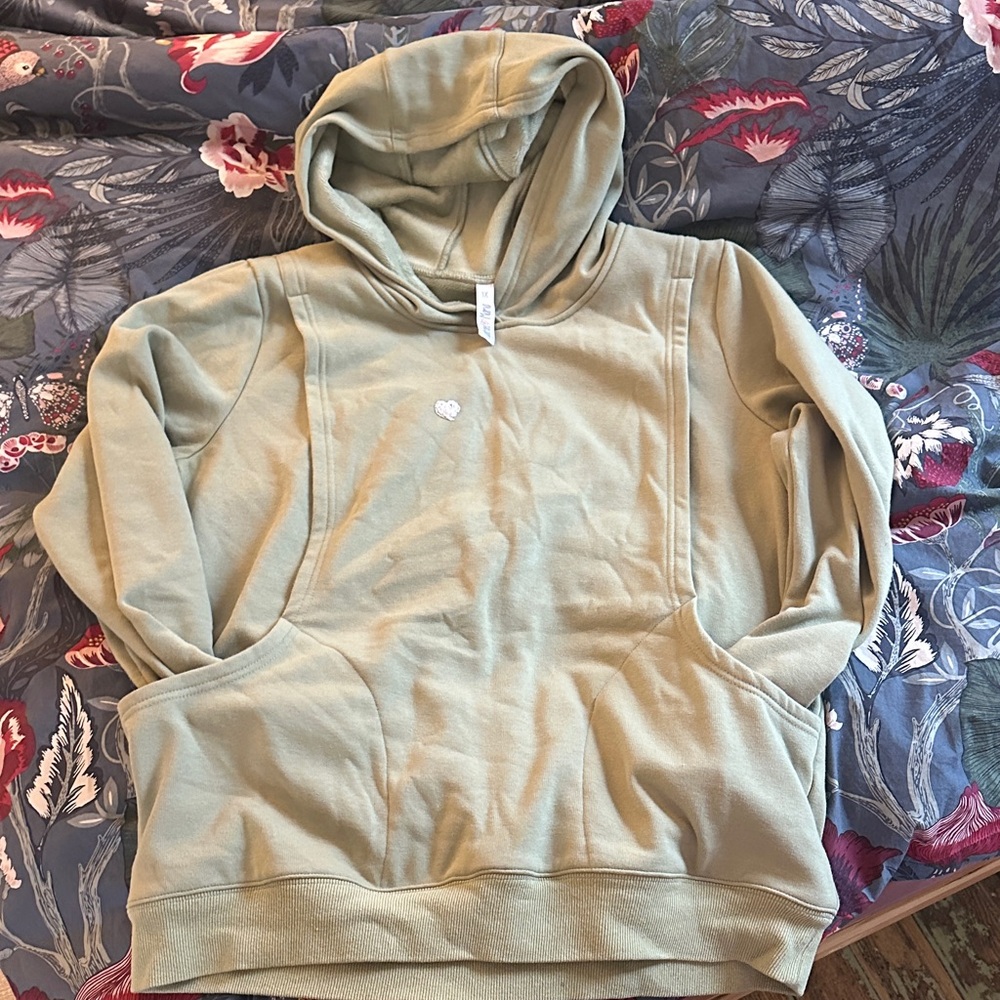 Latched Mama Sage Green Heavy Nursing Hoodie